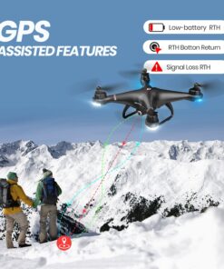 Holy Stone GPS Drone with 1080P HD Camera FPV Live Video for Adults and Kids, Quadcopter HS110G Upgraded Version, 2 Batteries, Altitude Hold, Follow Me and Auto Return, Easy to Use for Beginner 110G Drone 35 711BsFWjyWL