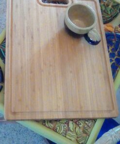 Cutting Boards,Large Bamboo Chopping Board, Built-In 3 Compartments And Juice Grooves, Charcuterie Board for Kitchen Counter Meat (Butcher Block) Cheese, Vegetables,Bread (17 x 12.6") XL 17 x 12.6" 30 711CSv 6mnL