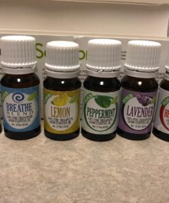 Healing Solutions Sinus Relief Therapeutic Grade Essential Oil, 10 ml (6-Pack) Sinus and Cough Set 0.33 Fl Oz (Pack of 6) 28 711DNSrswjL