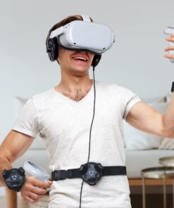 Skywin VR Tracker Belt and Strap Bundle for HTC Vive System Pucks - Adjustable Hand Straps Waist Full-Body Tracking in Virtual Reality (1 2 Straps) 1 Belt 2 Hand Strap Belt & Hand Strap 21 711DStCotmL