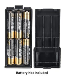 6xAA Battery Case Shell for Portable Baofeng UV-5R UV-5RA BF-F8HP UV-5R+,UV-5R+ Plus BF-F9 UV-5RTP Series Rechargeable Extended Baofeng Accessories Battery Two Way Transceiver Walkie Talkie 15 711DhxOIT5L