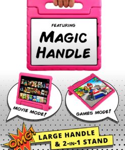 Official Cooper Dynamo for iPad Pro 11 inch Case for Kids 4th/3rd/2nd/1st Generation 2022/2021/2020/2018 | Rugged Foam, Magic Handle, Stand, with Pencil Holder, Eco-Mailer iPad Pro 11 (4th 3rd 2nd 1st gen, 2022-2018) Bubble Gum Pink 13 711E4slZpiS