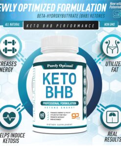 Purely Optimal Premium Keto Diet Pills Utilize Fat for Energy with Ketosis - Boost Energy & Focus, Manage Cravings, Support Metabolism - Keto Bhb Supplement for Women & Men - 30 Days Supply 31 711EjfiPJ5L