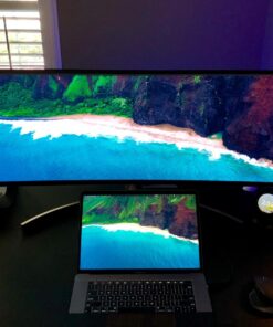 LG 49WL95C-W Ultrawide Dual QHD Monitor 49" 32: 9 (5120 x1440) Curved IPS Display, HDR10, USB Type-C, HDR 10, Ambient Light Sensor, 2 x 10W Stereo Speaker 47 711FS2oyGL