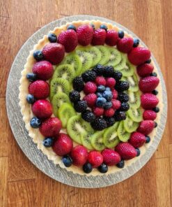 Yamteck 11 Inch 9 Inch Round Tart Pans 4 Inch Mini Tart Pans with Removable Bottom. Quiche Pan with Non-Stick Coating, Rugged Carbon Steel. Pie Pan for Halloween Christmas Party Festival. Set of 4 Round 11''+9''+4'' 27 711FgBlgYL