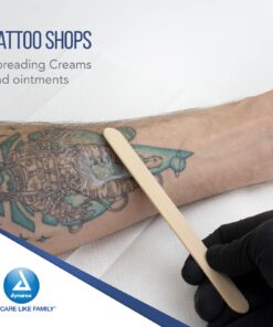 Dynarex Tongue Depressors, Sterile, 6" Senior-Sized Length, Made from Beige Birch Wood, Comes in Peel-Down Patches, 1 Box of 100 100 Count (Pack of 1) 12 711Fwg668nL