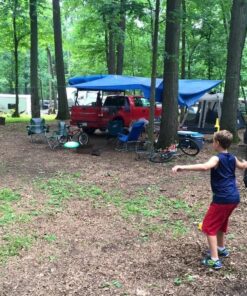 Bottle Bash Outdoor Flying Disc Game Set – Disc Toss Game for Family, Adult & Kids, Backyard and Beach Game - Frisbee Target Lawn Game with Poles & Bottles (Beersbee & Polish Horseshoes) Original - Green 34 711H8zNdOwL