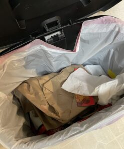 Amazon Basics Tall Kitchen Drawstring Trash Bags, 13 Gallon, Unscented, 200 Count (Previously Solimo) 200 Count (Pack of 1) 19 711HkEnnfYL