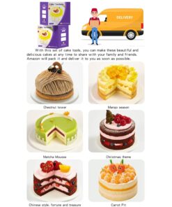 Cake Decorating Supplies 471pcs, Baking Tools Set for Cakes,Cake Turntable, Piping Icing Tips for Beginners or Professional 24 711I49QRQaL