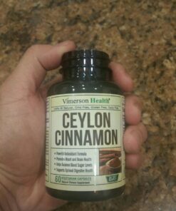 Organic Ceylon Cinnamon Capsules - Ceylon True Cinnamon Supplements (Canela de Ceylan) for Inflammation Balance, Cognitive Function, Metabolic, Antioxidant Support. Non-GMO. Vegan. 60 Caps Made in USA 43 711J4xPafSL 1