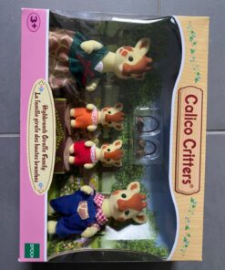Calico Critters Egbert Highbranch Giraffe Family, Set of 4 Collectible Doll Figures 21 711J8Jp U1L