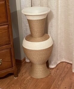 SGT KNOTS Twisted ProManila Rope - UnManila, Twisted 3 Strand Outdoor Rope, Lightweight Synthetic Rope for DIY Projects, Marine, Commercial (1/4" x 100ft) 1/4 inch x 100 ft 19 711KaBePPHL