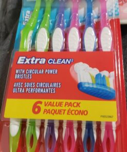 Colgate Extra Clean Toothbrush, Soft Toothbrush for Adults, 6 Count (Pack of 1), Packaging May Vary 6 Count (Pack of 1) Extra Clean Soft 58 711KaQwTW1L