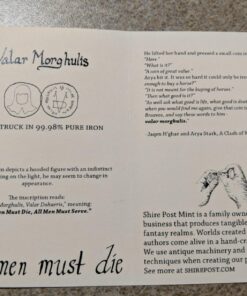 Game of Thrones: Fully Licensed Iron Coin of The Faceless Man by Shire Post 38 711KskjjBL