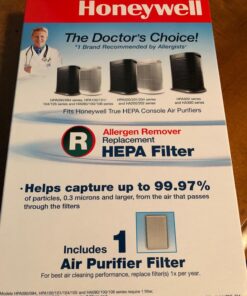 Honeywell HPA100 HEPA Air Purifier for Medium Rooms - Microscopic Airborne Allergen+ Reducer, Cleans Up To 750 Sq Ft in 1 Hour - Wildfire/Smoke, Pollen, Pet Dander, and Dust Air Purifier – Black Medium Room 35 711LmNNfRAL