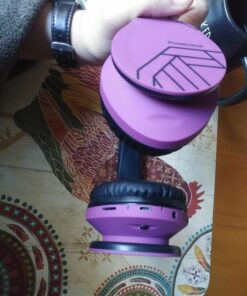 PowerLocus Bluetooth Over-Ear Headphones, Wireless Stereo Foldable Headphones Wireless and Wired Headsets with Built-in Mic, Micro SD/TF, FM for iPhone/Samsung/iPad/PC (Purple) Purple 58 711Mt0XCxiL