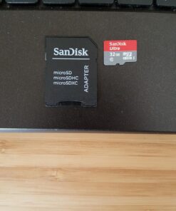 SanDisk Ultra 32GB microSDHC UHS-I Card with Adapter, Silver, Standard Packaging (SDSQUNC-032G-GN6MA) 23 711N6DXiEKL