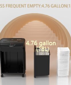 Paper Shredder for Home Office Use, 10-Sheet P5 Microcut Paper Credit Shredder for Office Use,58dB,4.76 Gallon Bin,Superb Quite CD290-1-10 11 711NA6JvC4L