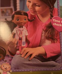 Doc McStuffins Toy Hospital Doc 8.5 Inch Articulated Doll with Doctor Accessories, Kids Toys for Ages 3 Up by Just Play 19 711NmrbJGL