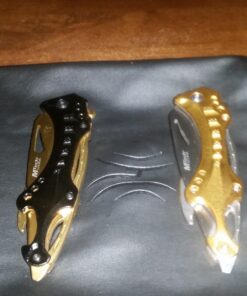 MTECH USA MT-A705 Series – Spring Assisted Folding Knife, Pocket Clip, Tactical, EDC, Self Defense Black/Gold 4.5-inch closed 34 711O4ZaMt L