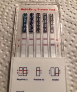 UTest -O-Meter 5 Level THC Home Drug Test | Marijuana Urine Test Kit | Highly Sensitive Testing Strips with Instant Results | 5 Panel Tests 15 ng/mL, 50 ng/mL, 100, 200, & 300 ng/mL (4-Pack) 32 711OKiNq8AL