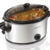 Hamilton Beach 040094922383 33262A Stay or Go Slow Cooker, 6-Quart, Metallic E-commerce Ready Packaging 45 711OmK7kbIL