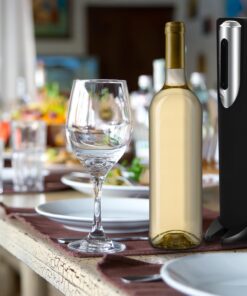 Electric Wine Opener - Automatic Corkscrew Bottle Openers Battery Operated - Gift Set Includes Electronic Cordless Auto Open Cork Screw, Foil Remover & Holder Stand - Stainless Steel Wines Accessories 23 711Ozc3cv5L 1