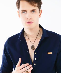 JOYA GIFT Charm Handmade Natural Conch Fossil Ammonite By Silver Wrapped Pendant Necklace (1 PCE). 34 711Qdd46uUL