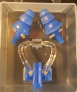 Alternative view of Swimming Ear Plugs & Nose Clip, Medical Grade Soft Silicone for Swimming, Diving, Surfing, Universal Fit, Pink, by Splaqua