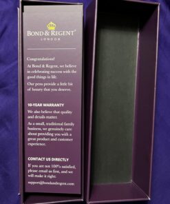 Bond & Regent Rollerball Pen - Certified Luxury Grade | 24 Karat Gold & Gloss Black | Nice Gift Pens for Men and Women 24 Karat Gold Finish & Black Gloss Lacquer 50 711UGD27E6L