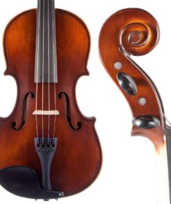Alternative view of Bunnel Pupil Violin Outfit 4/4 Full Size Clearance By Kennedy Violins - Carrying Case and Accessories Included - Solid Maple Wood and Ebony Fittings RB300