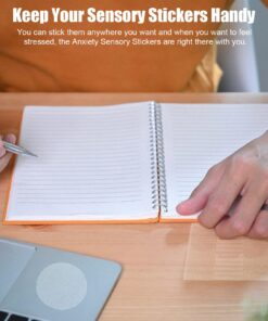 30PCS Calm Sensory Strips Adhesives Stickers, Calm Stress, 6 Levels Translucent Textured Tactile Rough Sensory Stickers Anti Stress Anxiety Sensory Stickers for Desk Classroom 13 711V YiorzL