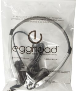 Alternative view of Egghead Stereo School Headphone with Leatherette Ear Cushion, Black, EGG-IAG-1008-SO Single Pack