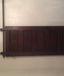 TMS 6.6 FT Country Dark Coffee Steel Sliding Barn Wood Door Hardware Antique 6.6 FT (79") 40 711XQuYlw8L