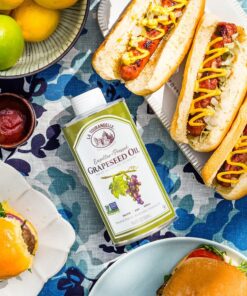 La Tourangelle, Expeller-Pressed Grapeseed Oil, High Heat Neutral Cooking Oil, Cast Iron Seasoning, Also Great for Skin, Hair, and DIY Beauty Recipes, 16.9 fl oz 32 711XbQVJHfL 1