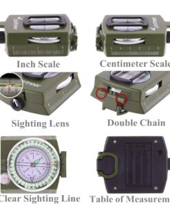 Sportneer Compass Hiking Survival | Lensatic Military Sighting Orienteering Compass | Backpacking Navigation Compass | Boy Scout Compass for Kids | Professional Compass for Hiking Camping Hunting Army Green 23 711XkAkIpOL