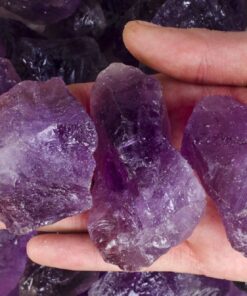 Fantasia Materials: 2 lbs Amethyst Large Chunk Rough Stones from Brazil - Grade 1 Amethyst Chunks - Grade 1 2 lb Lot - Standard Pack 11 711XmvqJoOL