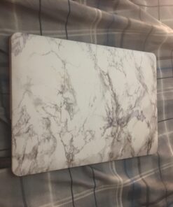 MOSISO Silicone Keyboard Cover Compatible with MacBook Air 13 inch A1466 A1369 2010-2017&Compatible with MacBook Pro 13/15 inch (with/Without Retina Display, 2015 or Older Version), White Marble 27 711Y6MhncvL 2