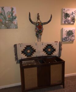 PHNAM Throw Blanket with Fringe for Couch Bed Soft Decorative Cozy Woven Knit Warm Bed Throws Reversible for Chair, Sofa, Living Room, Bedroom (51x63 inches)(B) 26 711YJhgG2HL