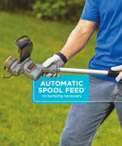 BLACK+DECKER 20V MAX Cordless String Trimmer, 2 in 1 Trimmer and Edger, 12 Inch, Battery Included (LST300) 20V String Trimmer Kit 25 711YevhpW8L