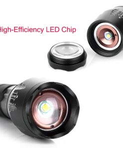 2 Pack LED Tactical Flashlight Water Resistant Military Grade 2000 Lumens 5 Modes Zoom Function Ultra Bright Torch 2 pack 30 711YkIYl xL