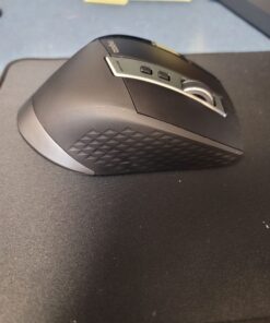 Rapoo Bluetooth Wireless Mouse, 4 Adjustable DPI Rechargeable , Multi-Device (3 Bluetooth+USB) Programmable Ergonomic Mouse with Side Roller, Laser Mouse for Laptop Desktop PC 51 711Ym2UaeQL