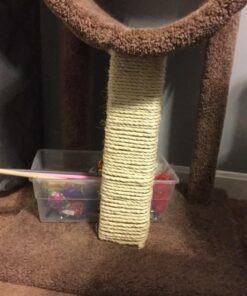 SGT KNOTS Twisted Sisal Rope for Cat Tree Replacement Parts - Sisal Twine Natural Rope and Thick Twine for Crafts, DIY, Gardening, Decor, Indoor, Outdoor Use - Sisal Rope in Multiple Lengths 1/4 inch x 50 feet 21 711YpBuUQcL