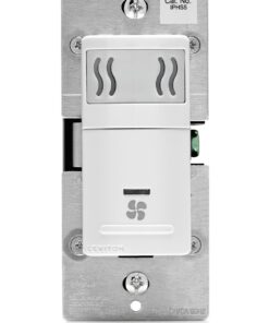 Leviton IPHS5-1LW Decora In-Wall Humidity Sensor & Fan Control , 3A, Single Pole, White 1 Pack 23 711Yy5TvRL