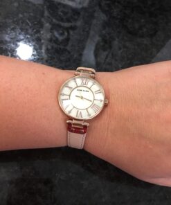 Anne Klein Women's 10/9918RGLP Rose Gold-Tone Watch with Leather Band 27 711Z vyuhnL