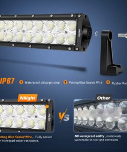 Nilight - 15026C-A LED Light Bar 52Inch 300W Spot Flood Combo LED Driving Lamp Off Road Lights LED Work Light for Trucks Boat Jeep Lamp,2 Years Warranty 52Inch Light Bar 31 711ZyugU9jL