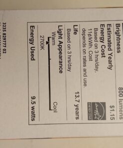 Philips LED 538322 LED Dimmable A19 Soft White Light Bulb with Warm Glow Effect: 800-Lumen, 2700-2200-Kelvin, 9.5-Watt, E26 Base, Frosted, 8-Pack 8 Pack 60-Watt Equivalent 29 711aYqc8RzL