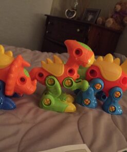 Kidtastic Dinosaur Toys, 106 pcs Take Apart Stem Learning Toys with Screwdriver, Ages 3-6 Year Kids Birthday Gift, Fun Construction for Boys and Girls - Build a Dinosaur, 3 yr Old Toddler Toys 41 711ajDYGfKL
