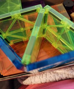 cossy 120Pcs Magnet Tiles Magnetic 3D Building Blocks Set Educational Construction Toys for 3+ Year Kids with Stronger Magnets, Rivets-Fastened, Educational, Recreational, Conventional 120 54 711akHJb6yL