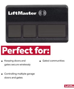 LiftMaster 373LM Security+ 3-Button Garage Door Opener Remote Control with Visor Clip - Pack of 1 21 711bXKLpqL